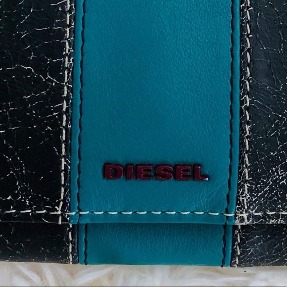 NWT:  DIESEL | Distressed Leather "Bunny" Wallet - Picture 3 of 9